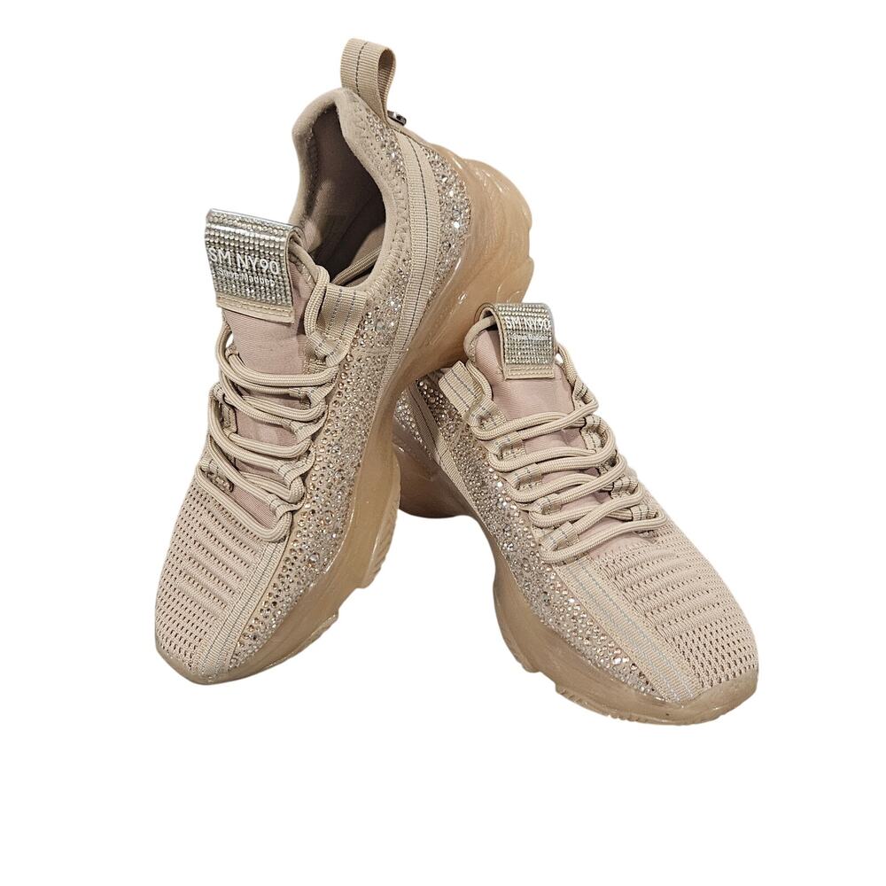 Steve Madden Maxima SM NY 90 Sneakers Womens 6M Beige Chunky Shoes